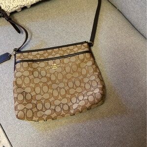 Coach Tan Signature Crossbody Bag